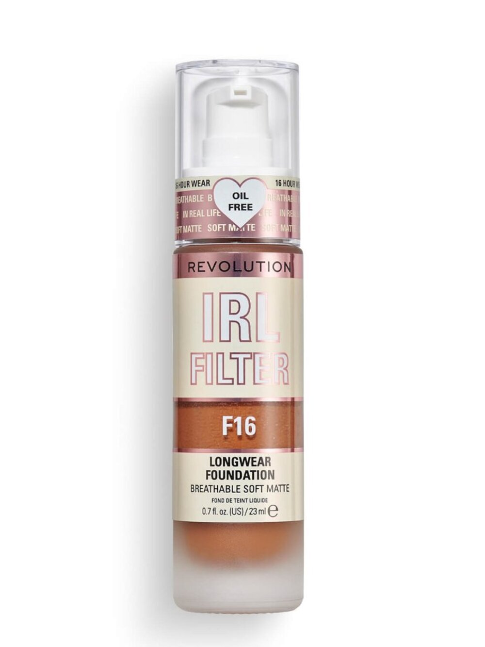 Makeup Revolution IRL Filter Longwear Foundation - F16 - 0.7 Fl Oz